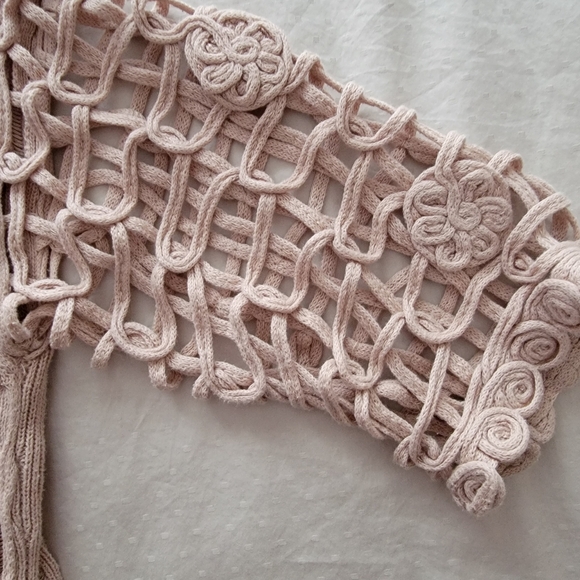 Vintage Simon Chang crochet sweater size small - Picture 5 of 12